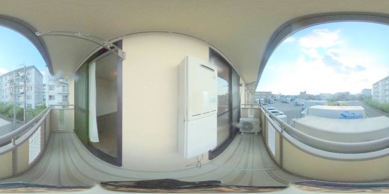 パノラマ画像バルコニー