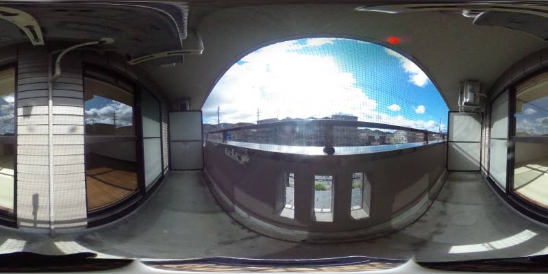 パノラマ画像バルコニー