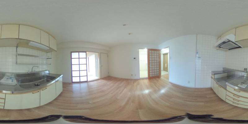 パノラマ画像キッチン