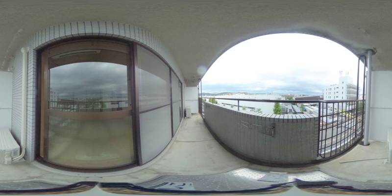 パノラマ画像バルコニー