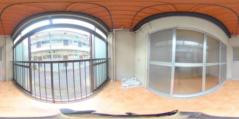 パノラマ画像バルコニー