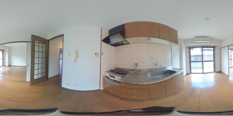 パノラマ画像キッチン