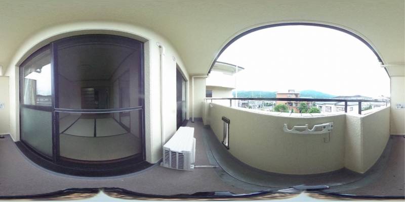 パノラマ画像バルコニー