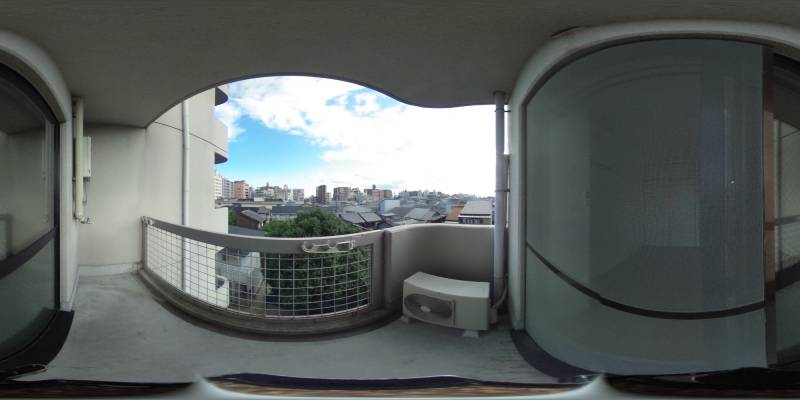 パノラマ画像バルコニー