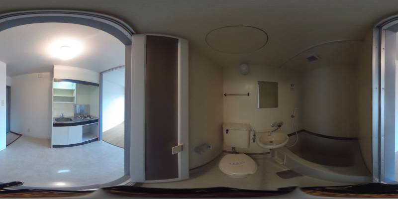 パノラマ画像バスルーム