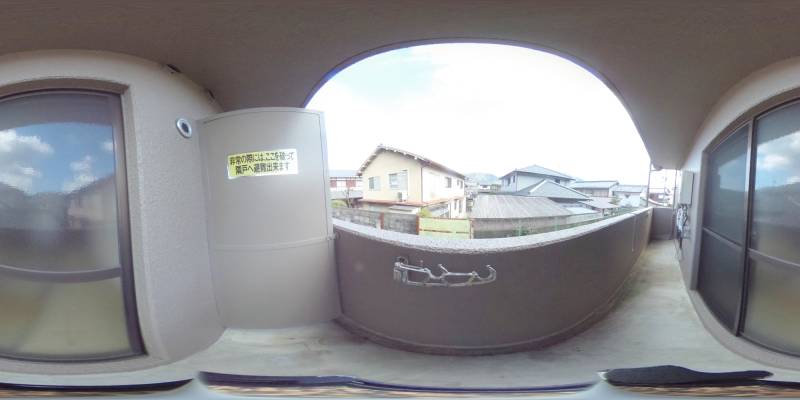 パノラマ画像バルコニー