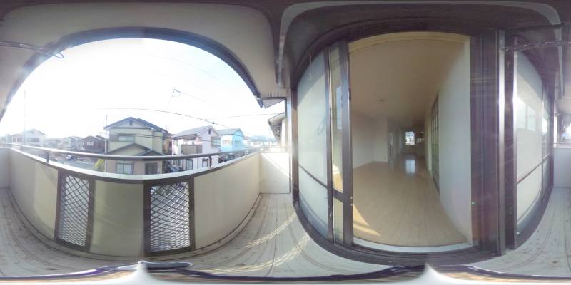 パノラマ画像バルコニー