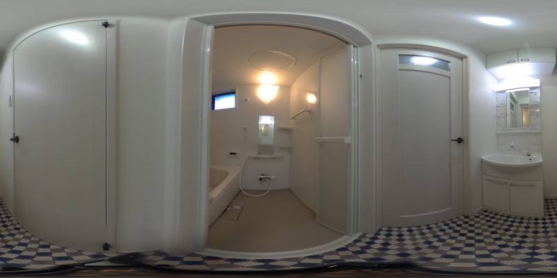 パノラマ画像洗面所