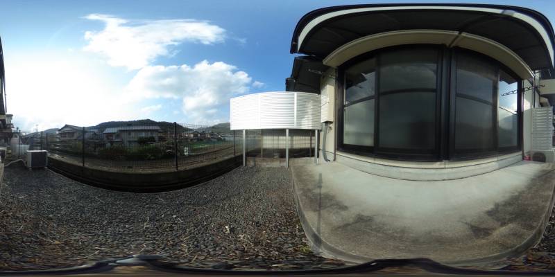 パノラマ画像庭