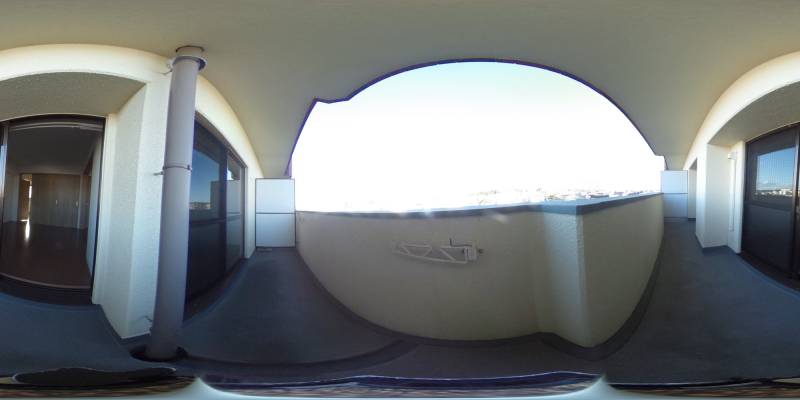 パノラマ画像バルコニー