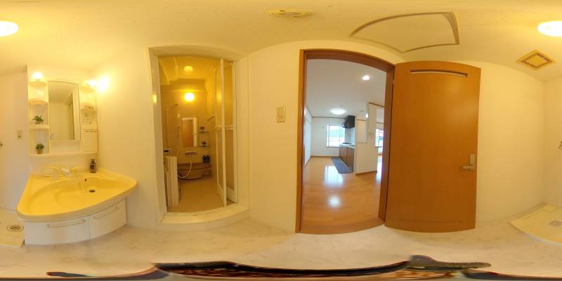 パノラマ画像洗面所