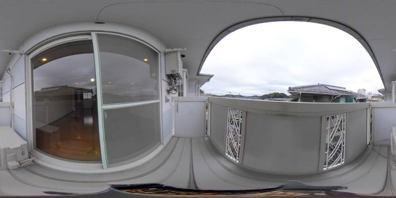 パノラマ画像バルコニー