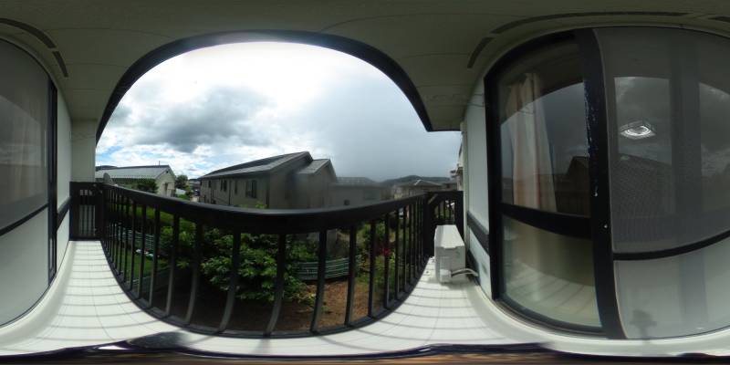 パノラマ画像バルコニー