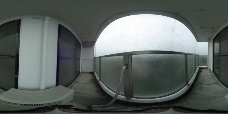 パノラマ画像バルコニー