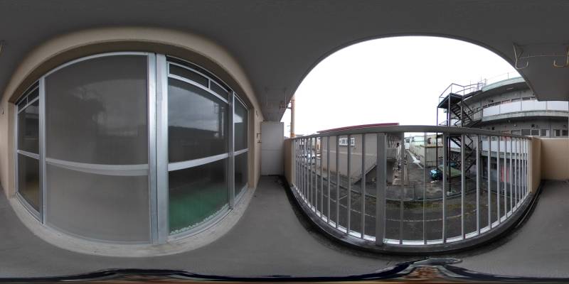 パノラマ画像バルコニー