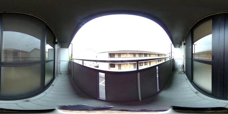 パノラマ画像バルコニー