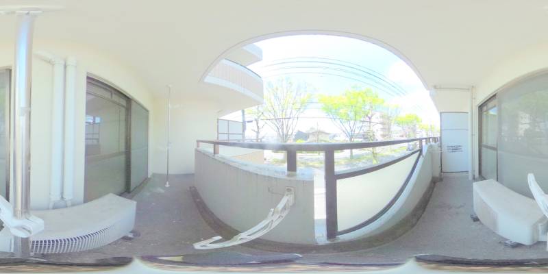 パノラマ画像バルコニー