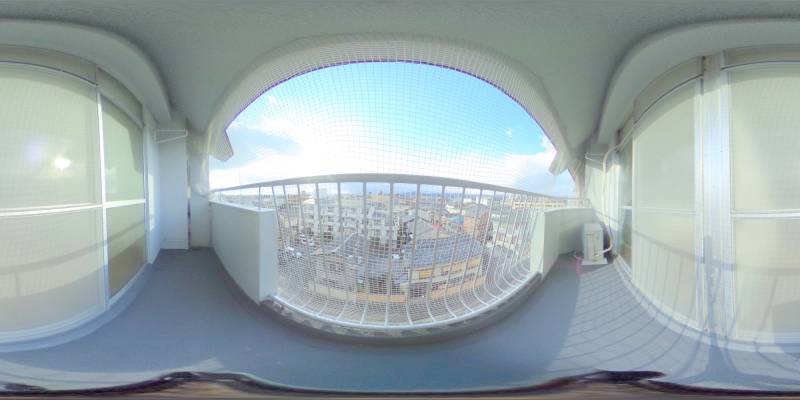 パノラマ画像バルコニー