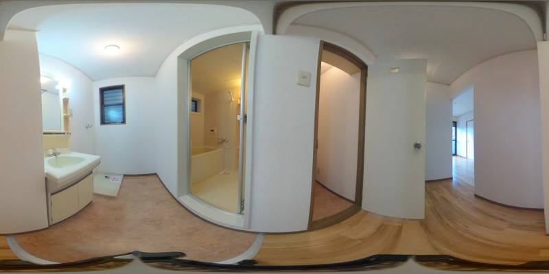 パノラマ画像バスルーム