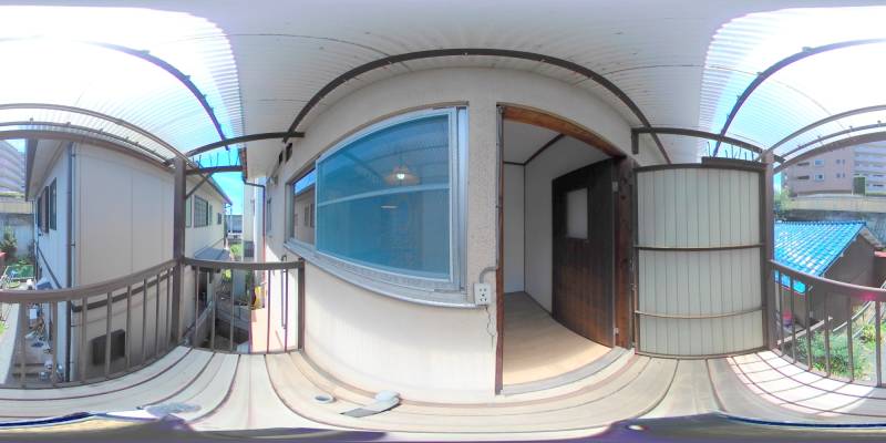 パノラマ画像バルコニー