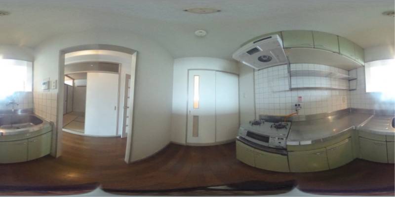 パノラマ画像キッチン