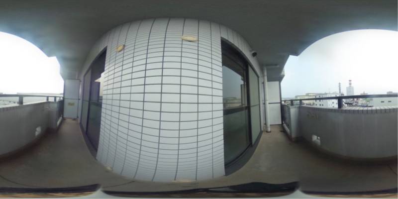 パノラマ画像バルコニー