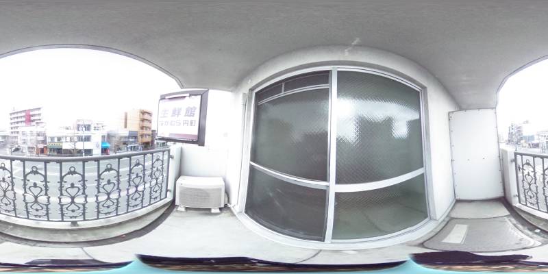 パノラマ画像バルコニー