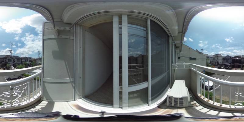 パノラマ画像バルコニー