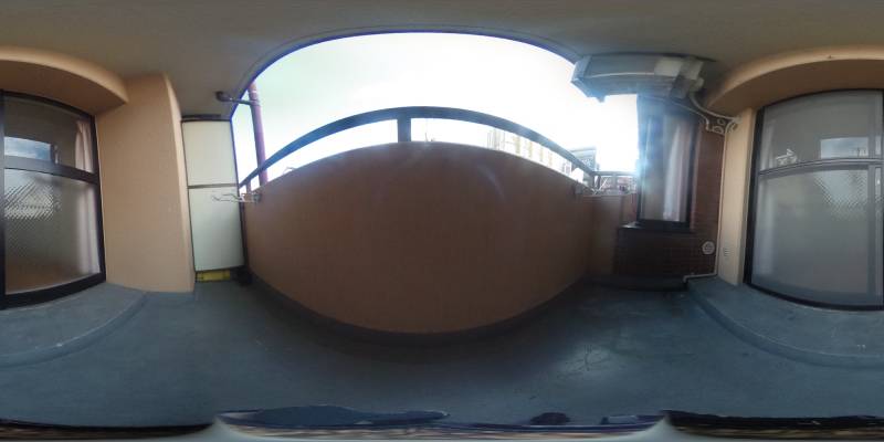 パノラマ画像バルコニー