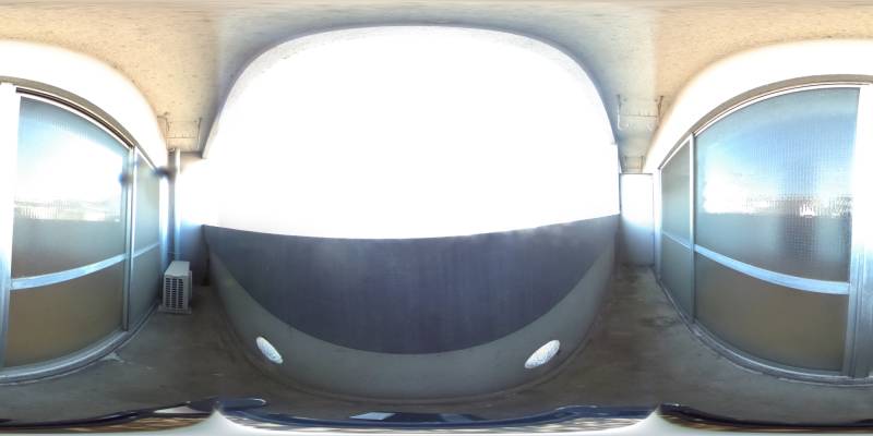 パノラマ画像バルコニー