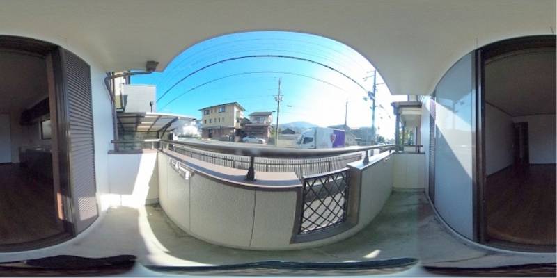 パノラマ画像バルコニー