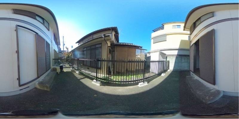 パノラマ画像庭