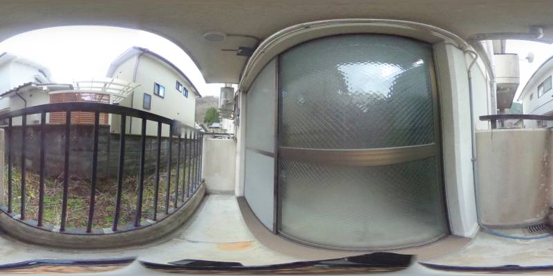 パノラマ画像バルコニー