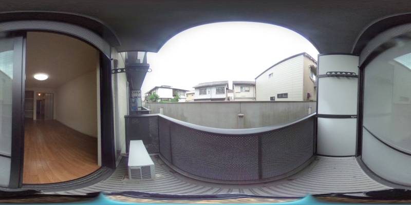 パノラマ画像バルコニー