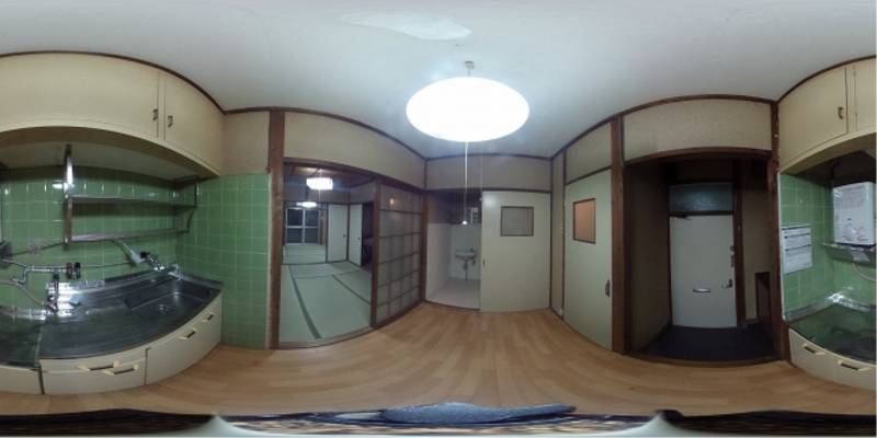 パノラマ画像キッチン