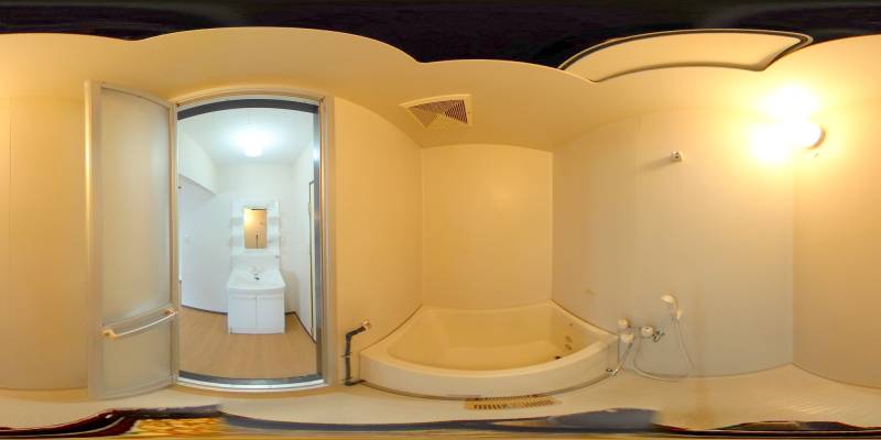 パノラマ画像バスルーム