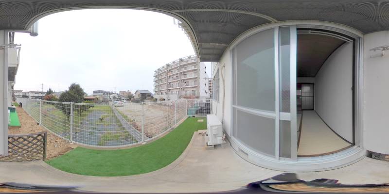 パノラマ画像バルコニー