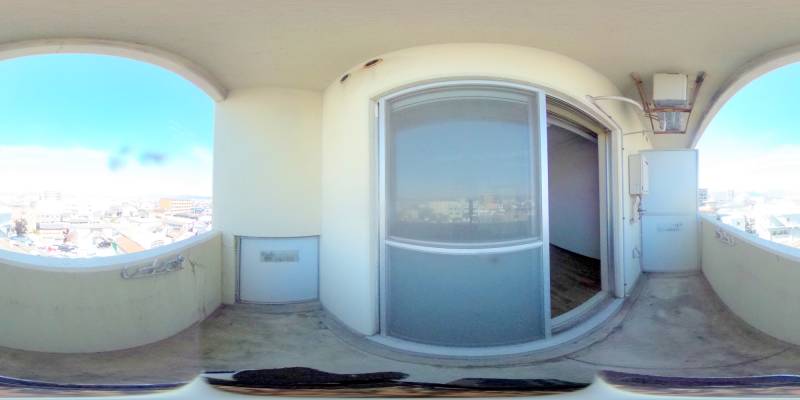 パノラマ画像バルコニー