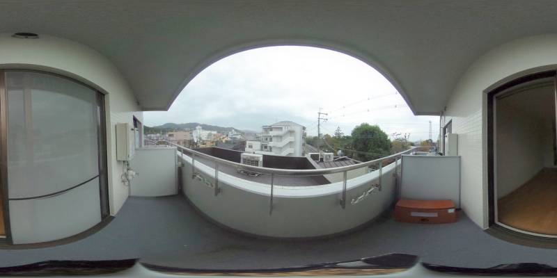 パノラマ画像バルコニー
