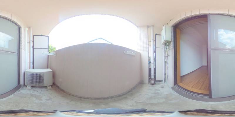 パノラマ画像バルコニー