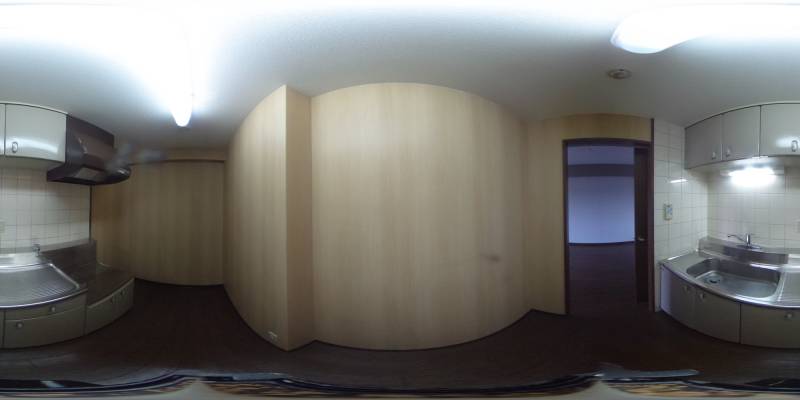 パノラマ画像キッチン