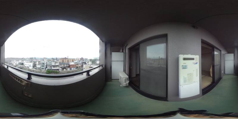 パノラマ画像バルコニー