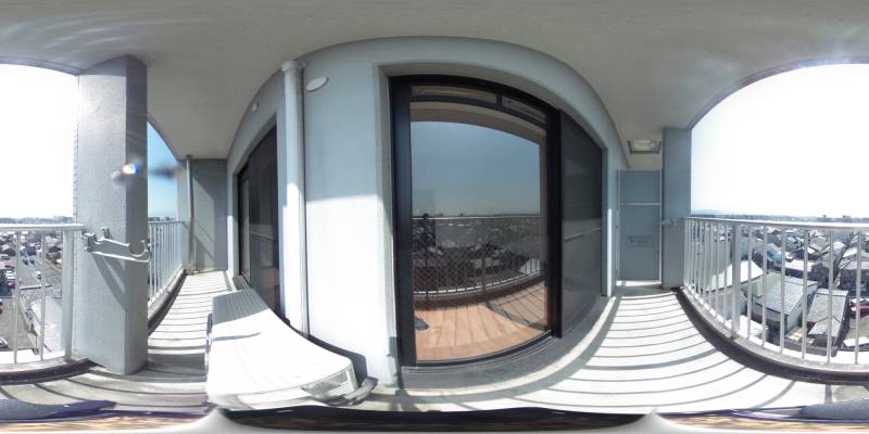 パノラマ画像バルコニー