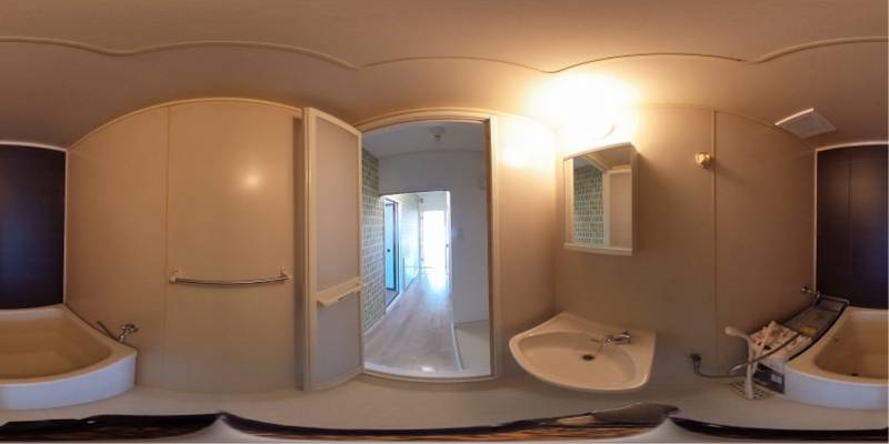 パノラマ画像バスルーム