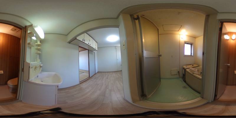 パノラマ画像バスルーム