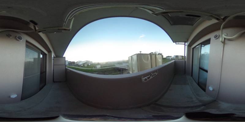 パノラマ画像バルコニー