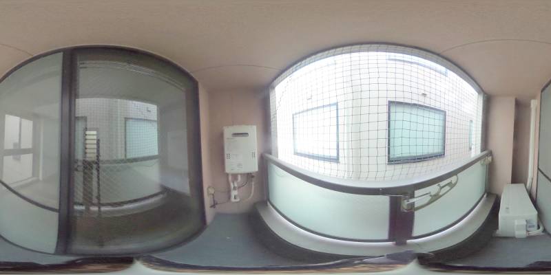 パノラマ画像バルコニー