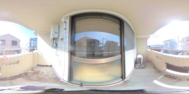 パノラマ画像バルコニー