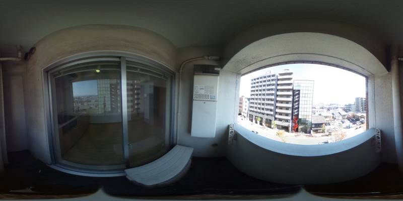 パノラマ画像バルコニー