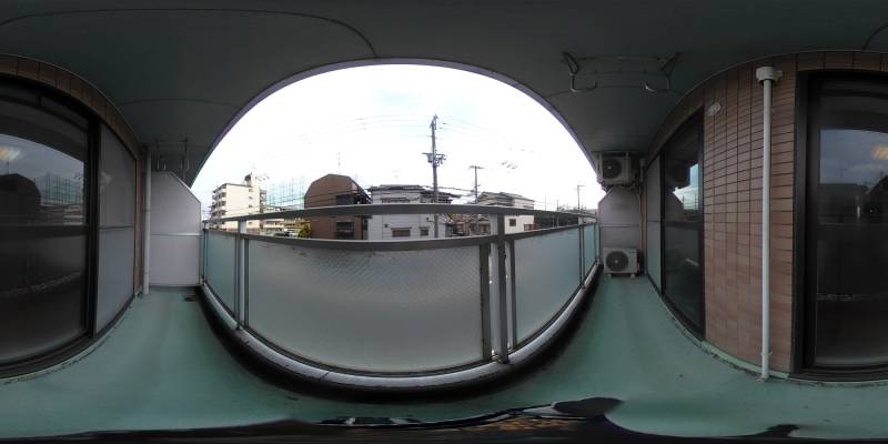 パノラマ画像バルコニー